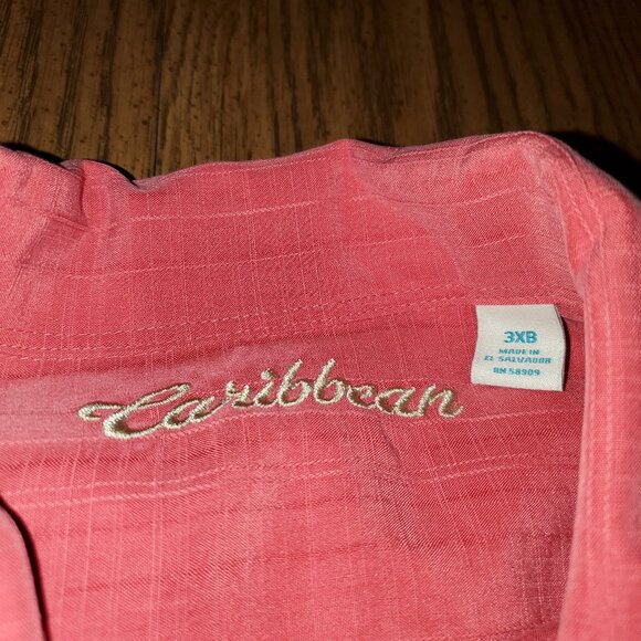 Set of 5 Caribbean Men's Button Down Short Sleeve Shirts- 3X - Picture 7 of 16